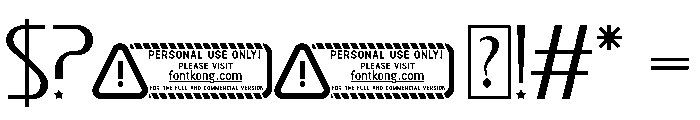 Daksha PERSONAL USE ONLY! Font OTHER CHARS