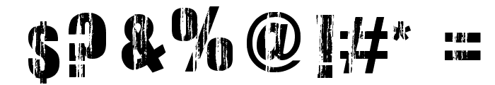 Damaged Serif Font OTHER CHARS