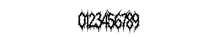 Damnation Regular Font OTHER CHARS