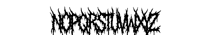 Damnation Regular Font UPPERCASE