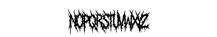Damnation Regular Font LOWERCASE