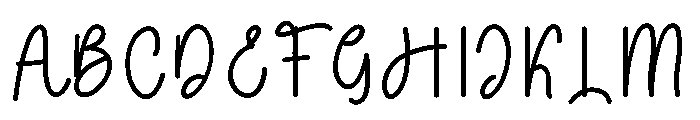 Dance1 Font UPPERCASE