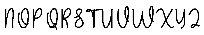 Dance1 Font UPPERCASE