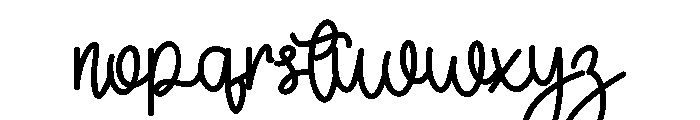 Dance1 Font LOWERCASE