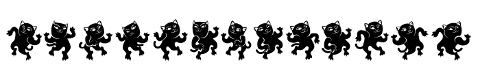 Dancing Cat Regular Font UPPERCASE