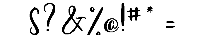 Dancing in Heaven Font OTHER CHARS