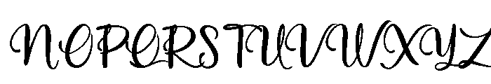 Dancing in Heaven Font UPPERCASE