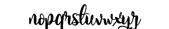 Dancing in Heaven Font LOWERCASE