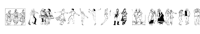 DancingPeople Font UPPERCASE