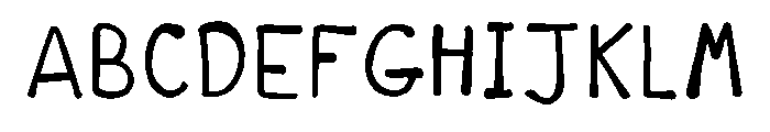 Danhand Regular Font UPPERCASE