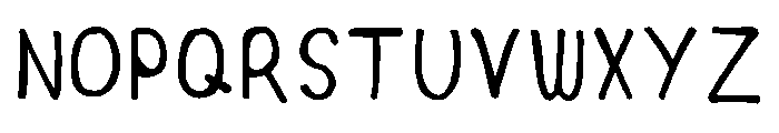 Danhand Regular Font UPPERCASE