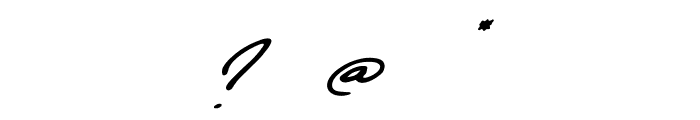 Daniels Signature Font OTHER CHARS