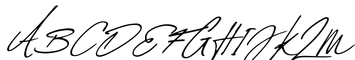 Daniels Signature Font UPPERCASE