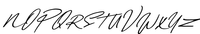 Daniels Signature Font UPPERCASE