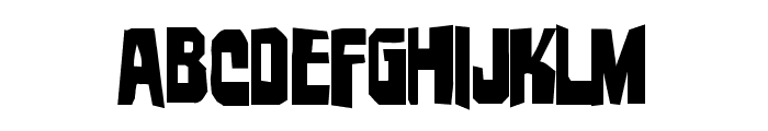 Danse Macabre Jagged Font LOWERCASE