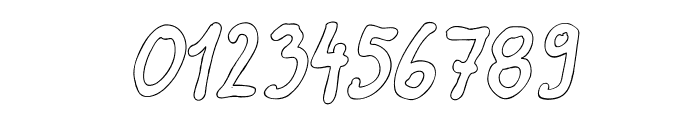 Darbog outline Bold Italic Font OTHER CHARS