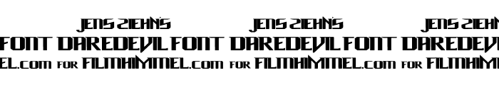 Daredevil Font OTHER CHARS