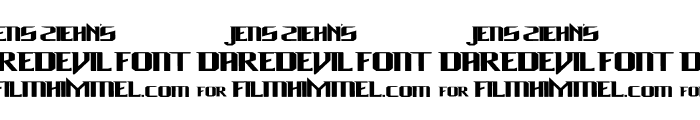 Daredevil Font OTHER CHARS