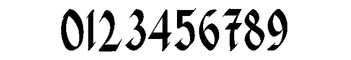 Dark Combo Font OTHER CHARS