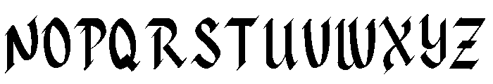 Dark Combo Font UPPERCASE