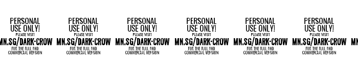 Dark Crow PERSONAL USE Font OTHER CHARS