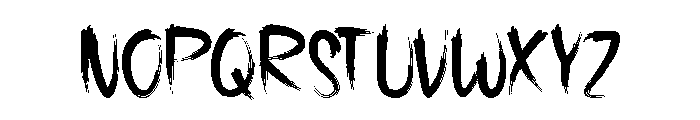 Dark District Font UPPERCASE