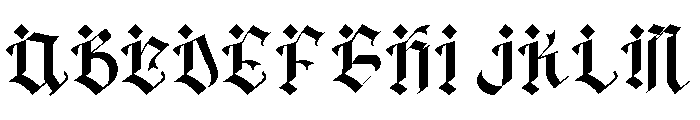 Dark Enemy Font UPPERCASE