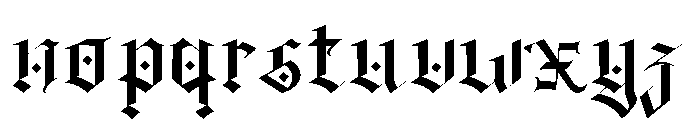 Dark Enemy Font LOWERCASE