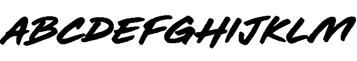 Dark Force Font UPPERCASE