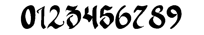 Dark Gate Font OTHER CHARS