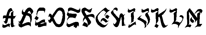Dark Gate Font UPPERCASE