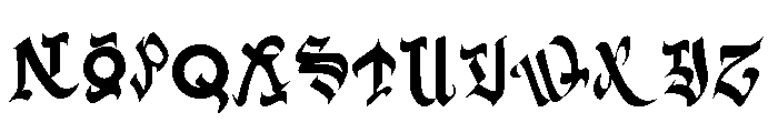 Dark Gate Font UPPERCASE