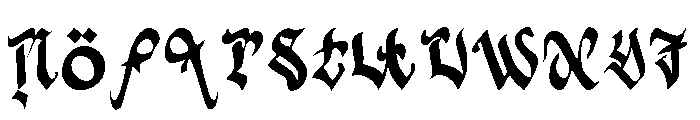 Dark Gate Font LOWERCASE