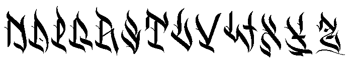 Dark Ghoul Font UPPERCASE