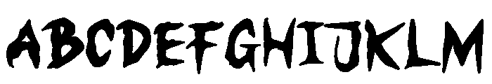 Dark Hell Font UPPERCASE