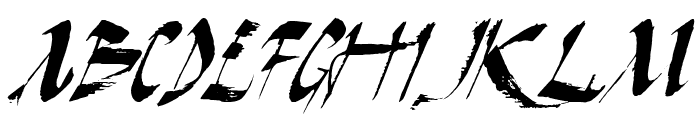 Dark Horse Italic Font LOWERCASE