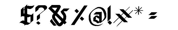 Dark Marker Font OTHER CHARS