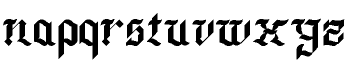 Dark Marker Font LOWERCASE