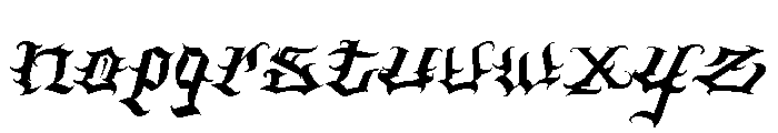Dark Match Font LOWERCASE