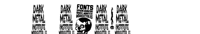 Dark Metal Institute Font OTHER CHARS