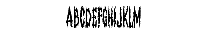 Dark Metal Institute Font LOWERCASE
