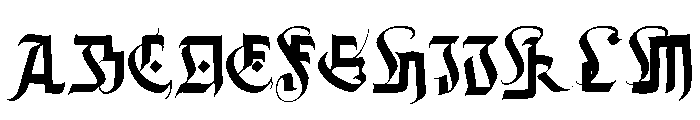 Dark Prince Font UPPERCASE