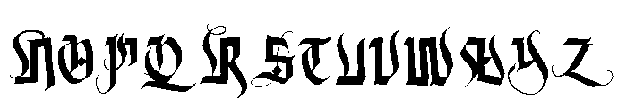 Dark Prince Font UPPERCASE
