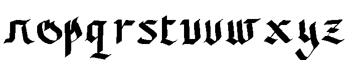 Dark Prince Font LOWERCASE