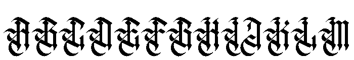 Dark Regent Font UPPERCASE
