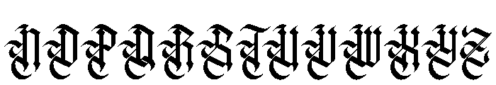 Dark Regent Font UPPERCASE