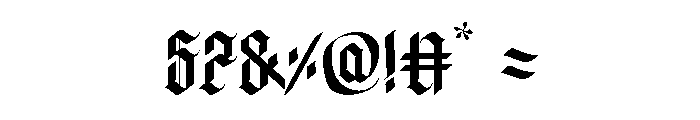 Dark Rock Font OTHER CHARS