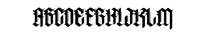 Dark Rock Font UPPERCASE