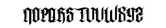 Dark Rock Font UPPERCASE