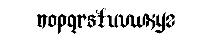Dark Rock Font LOWERCASE